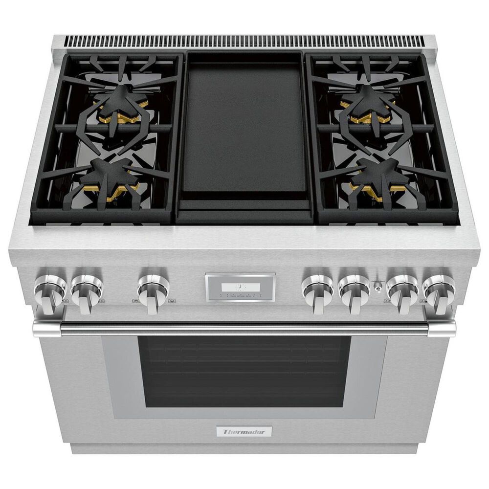 Thermador 36" Professional Harmony Range 4Burner in Stainless Steel Nebraska Furniture Mart