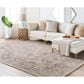 Surya Hightower 12" x 15" Light Gray, Medium Brown and Charcoal Area Rug, , large
