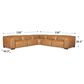 Hooker Furniture Fresco 5-Piece Stationary Reversible Sectional in Zen Carmel, , large