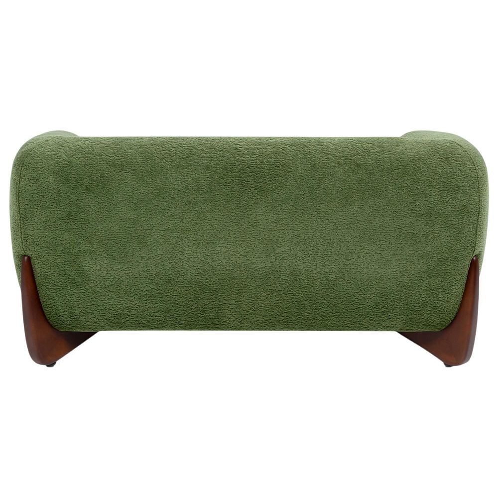 Jennifer Taylor Home Louie Alpine 36.5" Medium Sherpa Dog Sofa Bed in Moss Green, , large