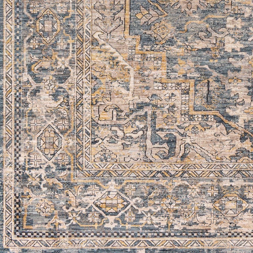 Surya Aspendos APS-2323 10&#39; x 13&#39;11&quot; Teal, Mustard, Black, Medium Gray, Charcoal and Light Beige Area Rug, , large