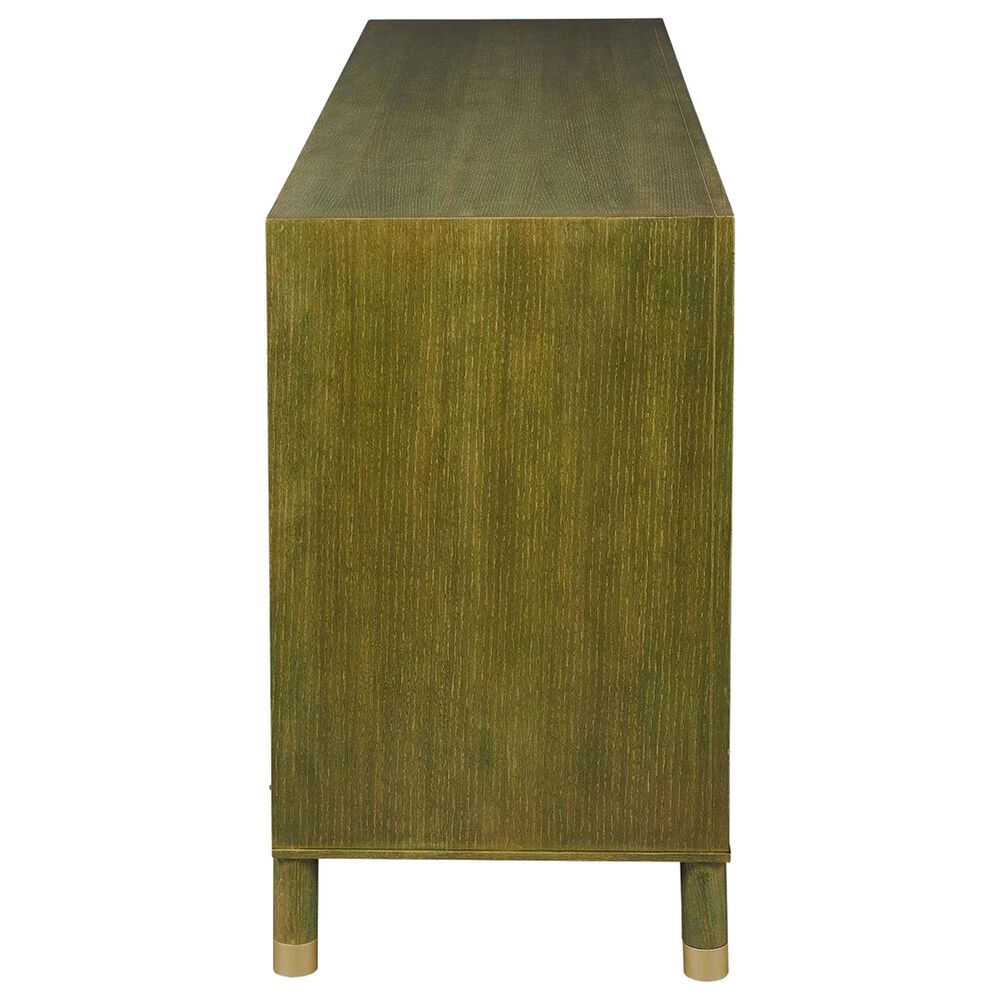 Uttermost Palais 4-Door Cabinet in Olive and Brass, , large