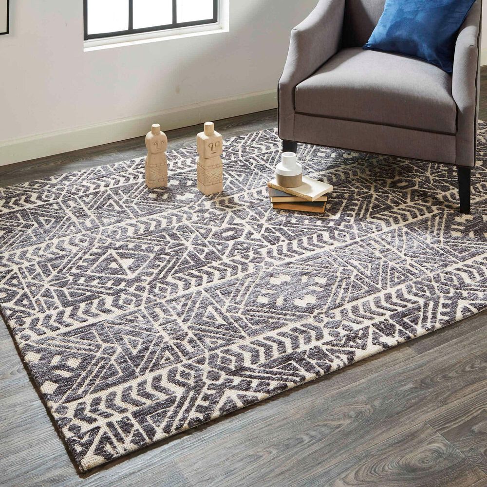 Feizy Colton 5&#39; x 8&#39; Slate Area Rug, , large