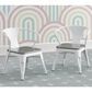 Delta Bistro Chair in White and Grey (Set of 2), , large