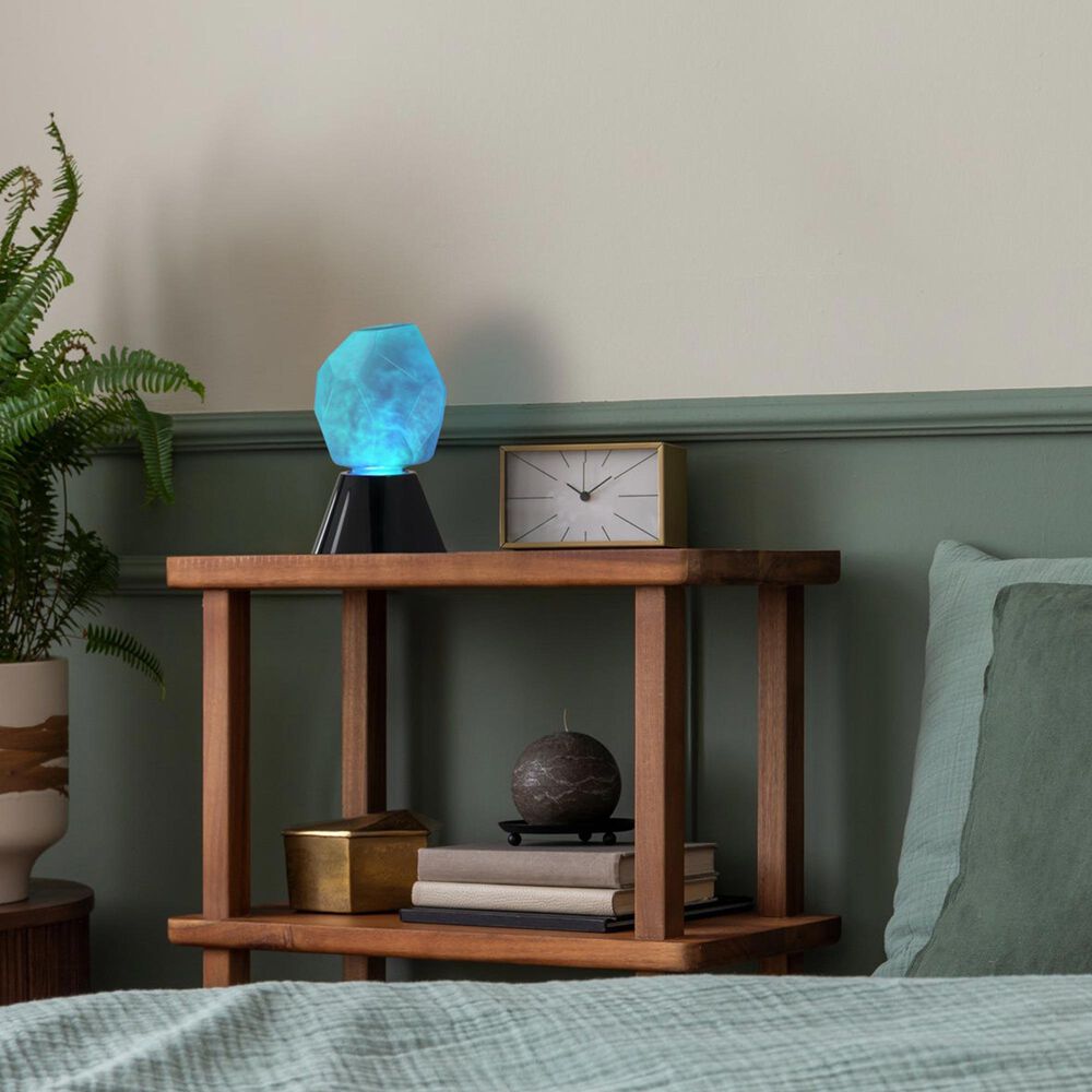 Enhance Tabletop Crystal Lamp with Swirling RGB Lighting in Multicolor, , large