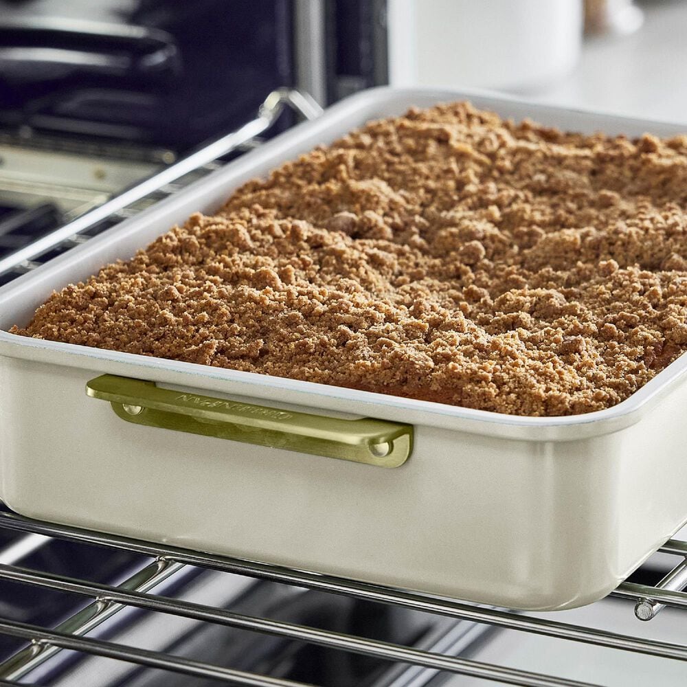 Green Pan Reserve Bakeware 13" x 9" Cake Pan in Cream, , large