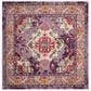 Safavieh Monaco MNC243P-5SQ 5" x 5"  Violet/Fuchsia Square Rug, , large
