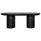 Moe"s Home Collection Rocca Dining Table in Black - Table Only, , large