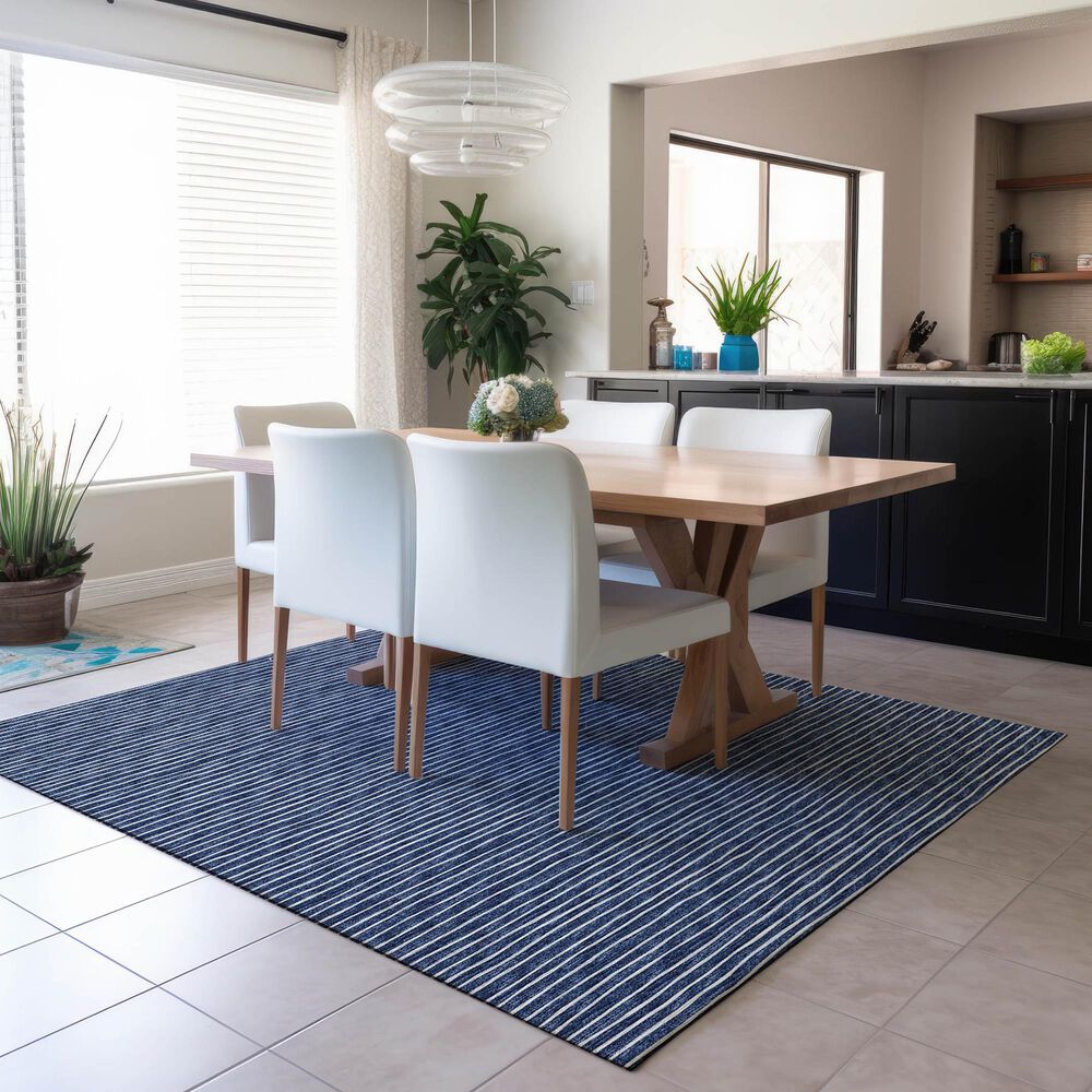 Dalyn Rug Company Laidley 5' x 7'6" Navy Indoor/Outdoor Area Rug, , large