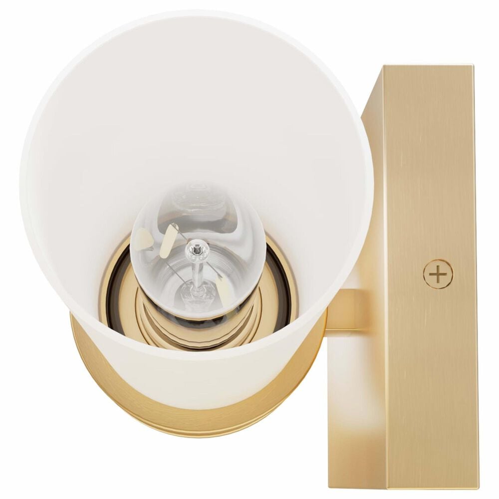 Hunter Lenlock 22&quot; 2-Light Vanity with Cased White Shade in Alturas Gold, , large