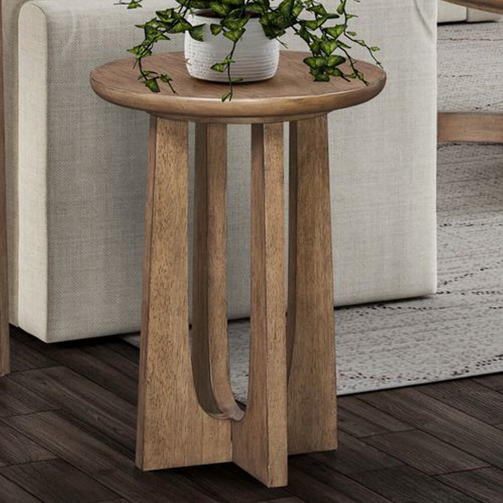 Belle Furnishings Bexley Chairside Table in Tuscan Brown, , large