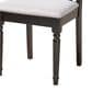Baxton Studio Cherese Side Chair with Grey Cushion in Espresso Brown (Set of 4), , large
