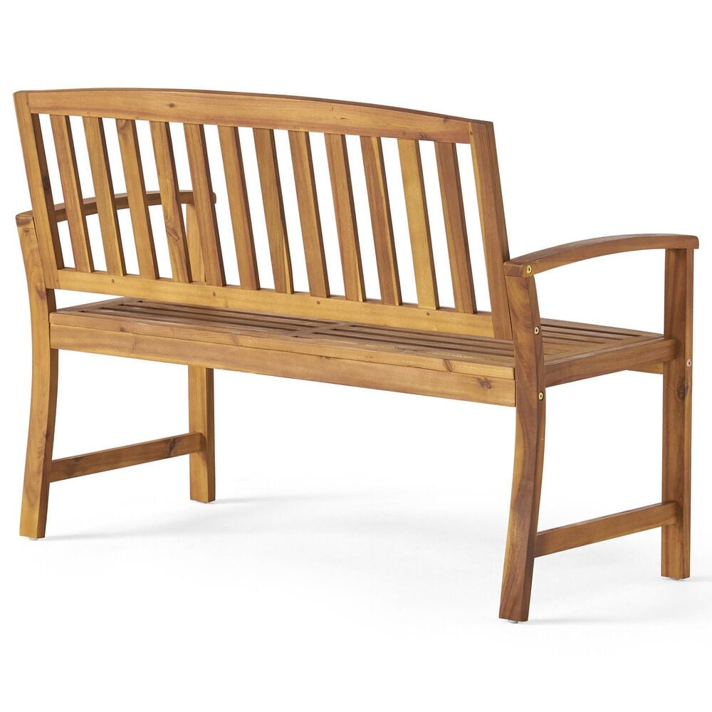 Hearth and Haven Loja Patio Bench in Teak, , large