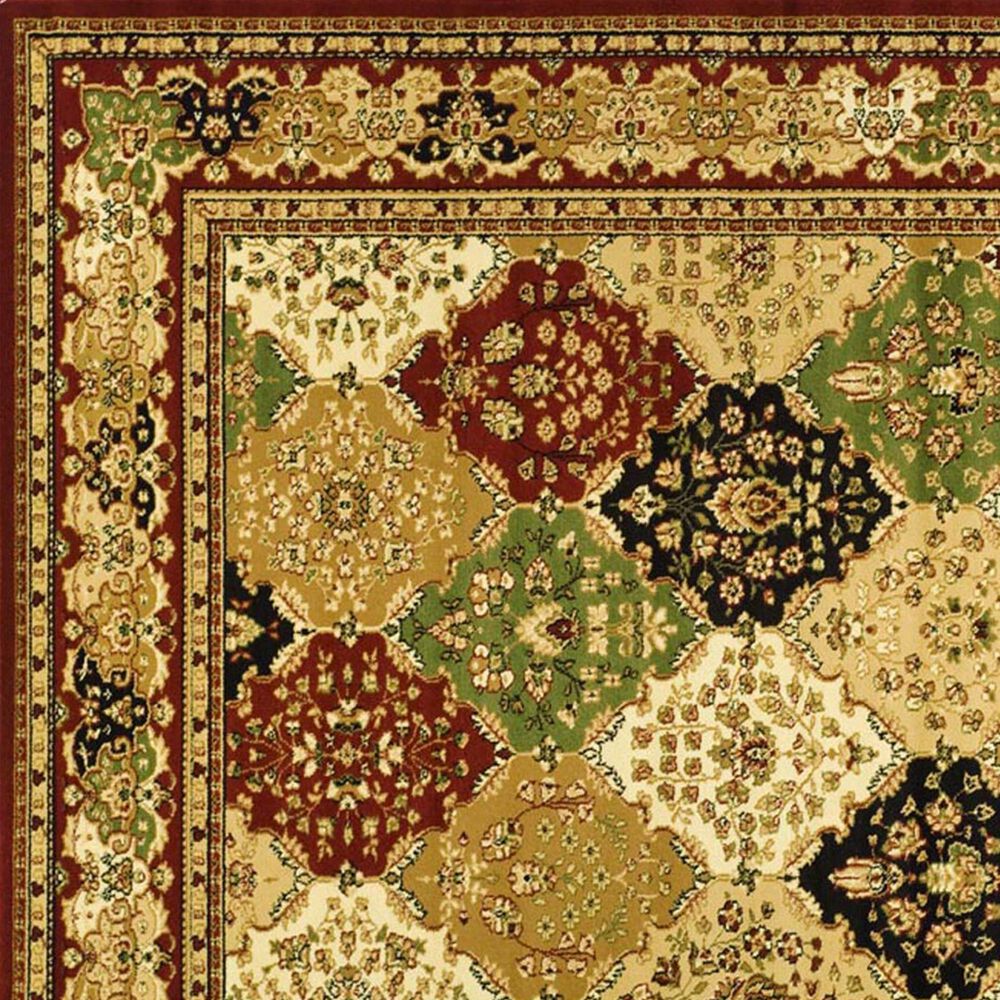 Safavieh Lyndhurst LNH221 8&#39; x 11&#39; Multicolor and Red Area Rug, , large