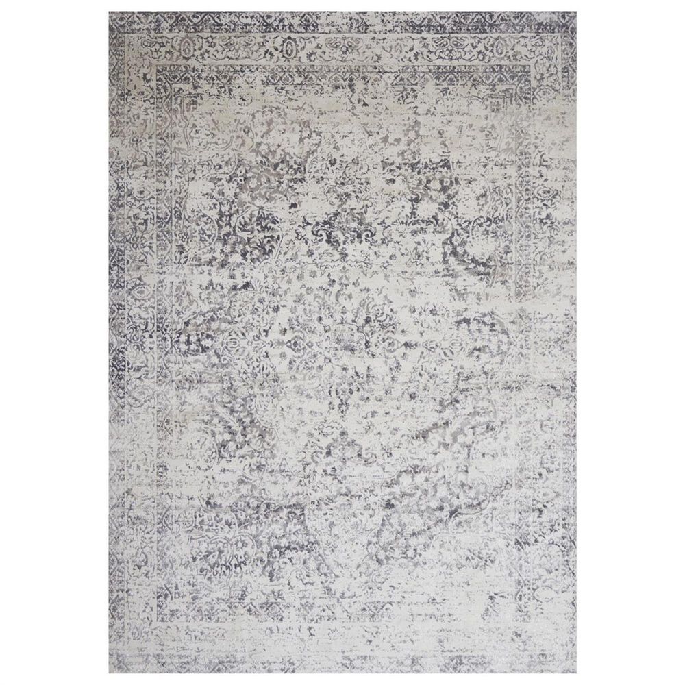 Loloi Patina PJ-03 5"3" x 7"8" Silver and Light Grey, , large