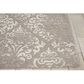 Nourison Damask DAS03 2"3" x 3"9" Ivory and Grey Area Rug, , large