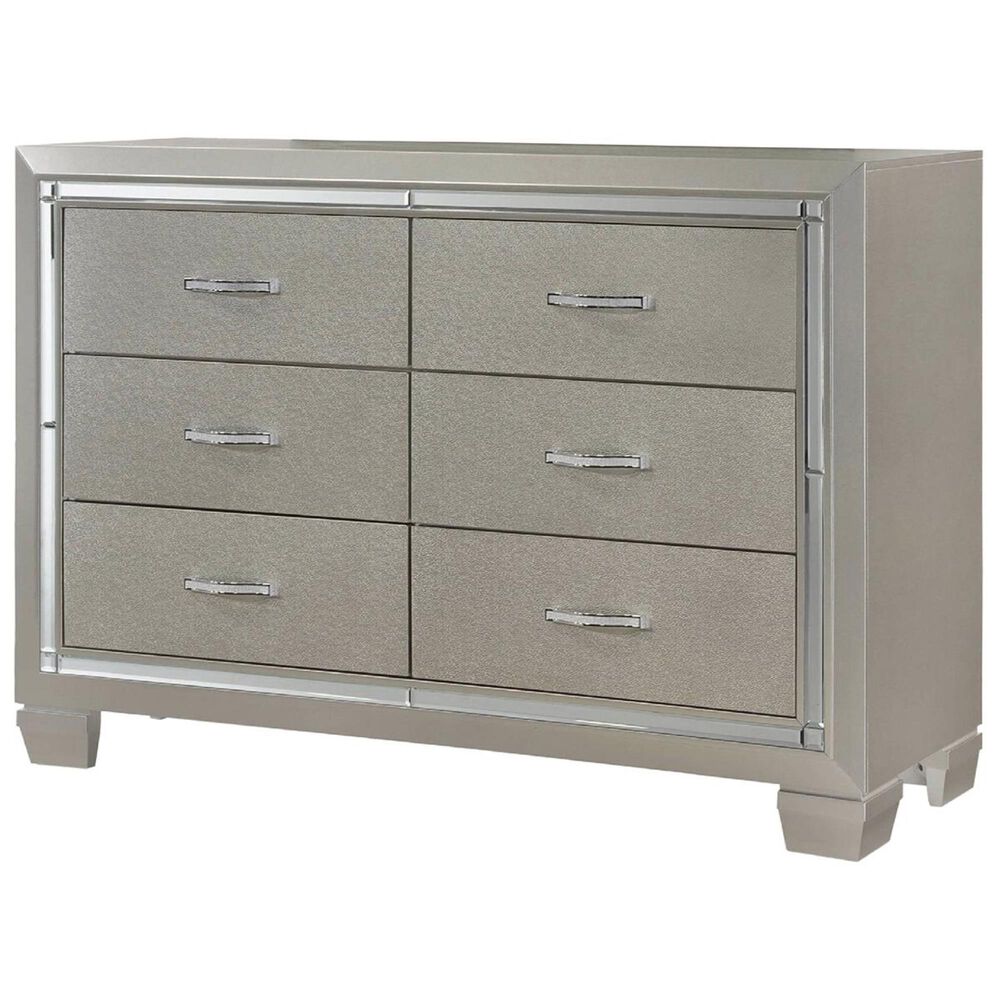 Mayberry Hill Platinum Youth Dresser in Platinum, , large