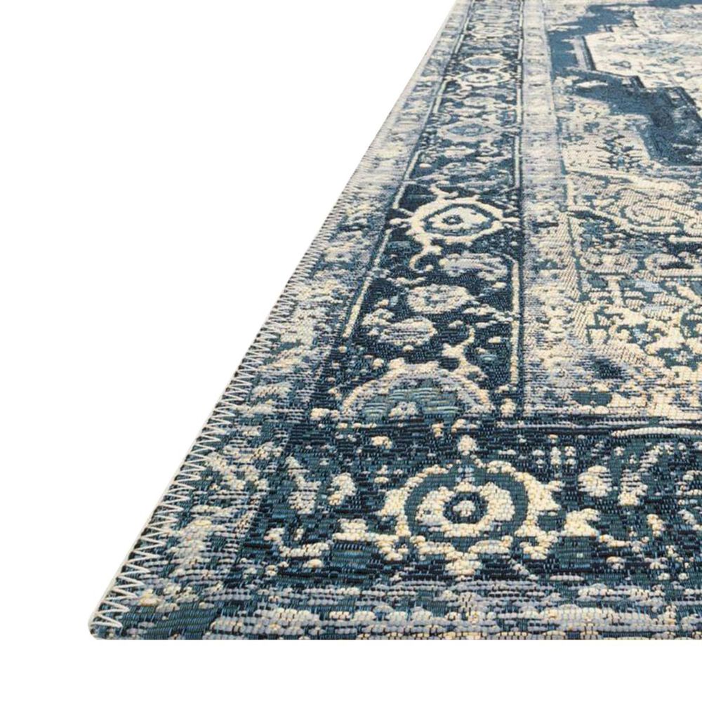 Loloi Mika 6&#39;7&quot; x 9&#39;4&quot; Grey and Blue Area Performance Rug, , large