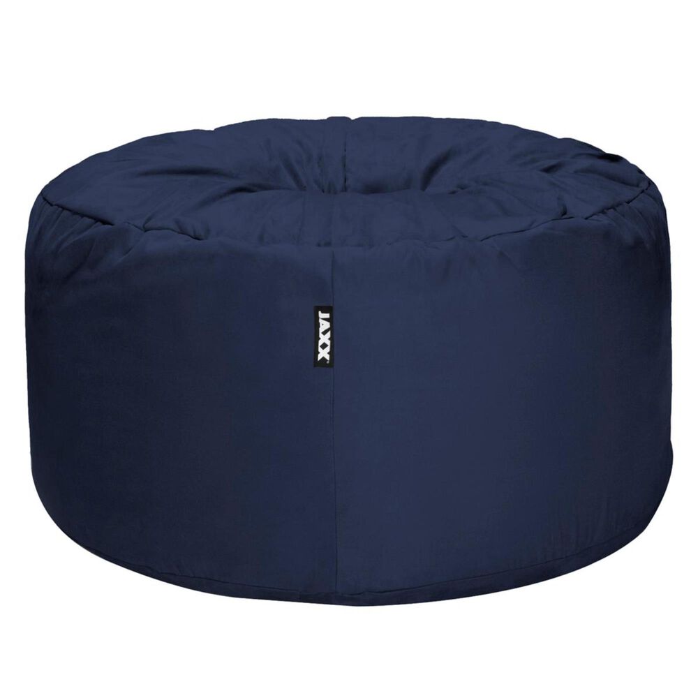 Jaxx 4" Round Bean Bag with Removable Cover in Navy, , large