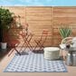 Nourison Aloha ALH26 6" x 9" Blue and Grey Indoor/Outdoor Area Rug, , large