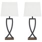 Ashley Makara Table Lamp in Black and Brown (Set of 2), , large