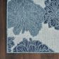 Nourison Garden Oasis Floral Blue 4" x 6" Indoor/Outdoor Area Rug, , large