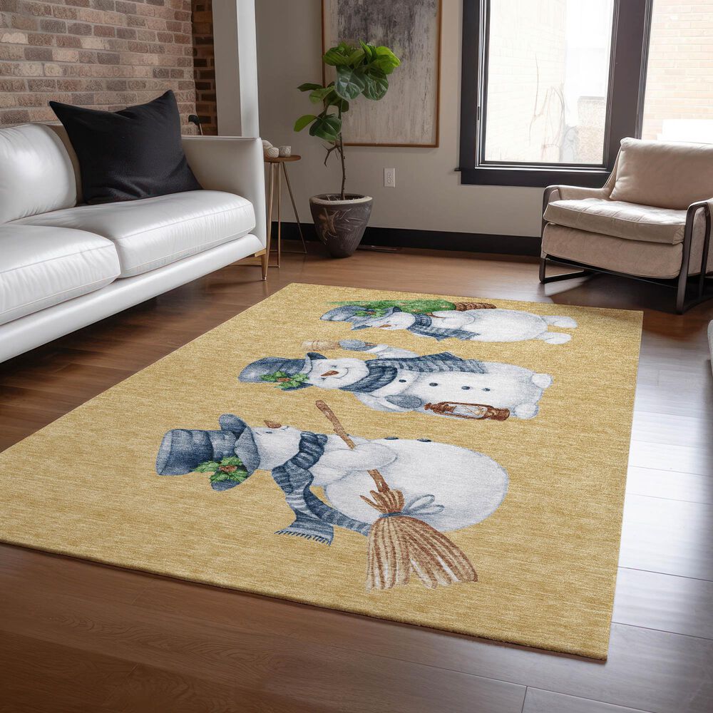 Dalyn Rug Company Wonderland WN34 Gold 3&#39; x 5&#39; Area Rug, , large
