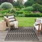 Nourison Positano Southwestern Black 4" x 6" Indoor/Outdoor Area Rug, , large