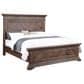 New Heritage Mar Vista King Panel Bed in Brushed Walnut with USB Ports, , large