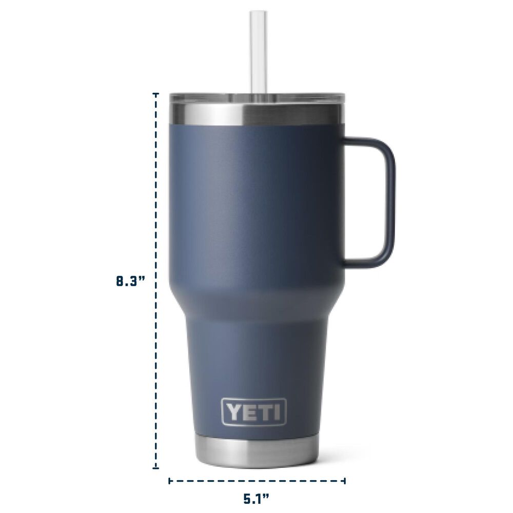 YETI Rambler 35 Oz Straw Mug with Lid in Black, , large