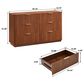 Hearth and Haven 6-Drawer Dresser in Walnut, , large