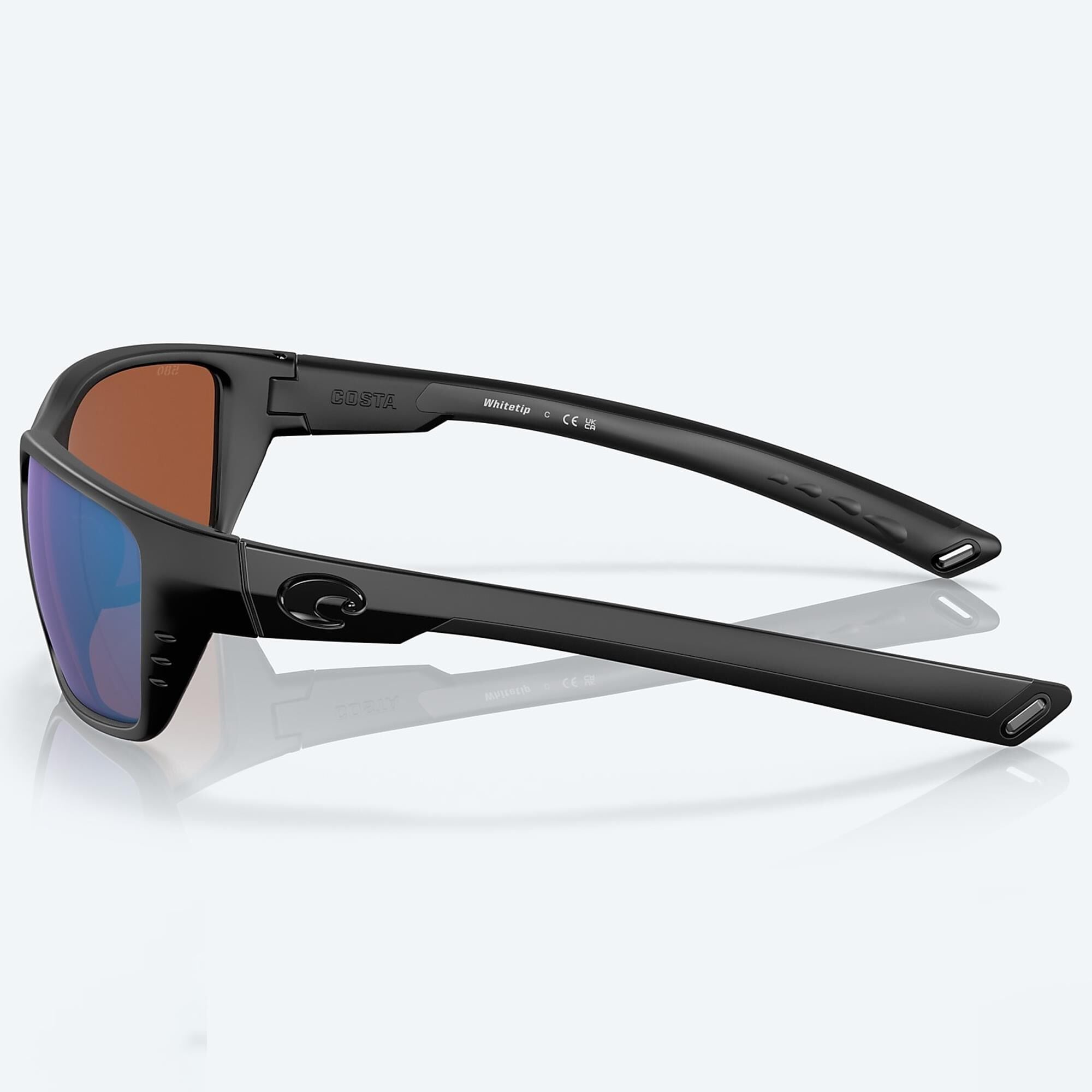 Costa Whitetip Sunglasses with Green Mirror Lenses in Blackout NFM
