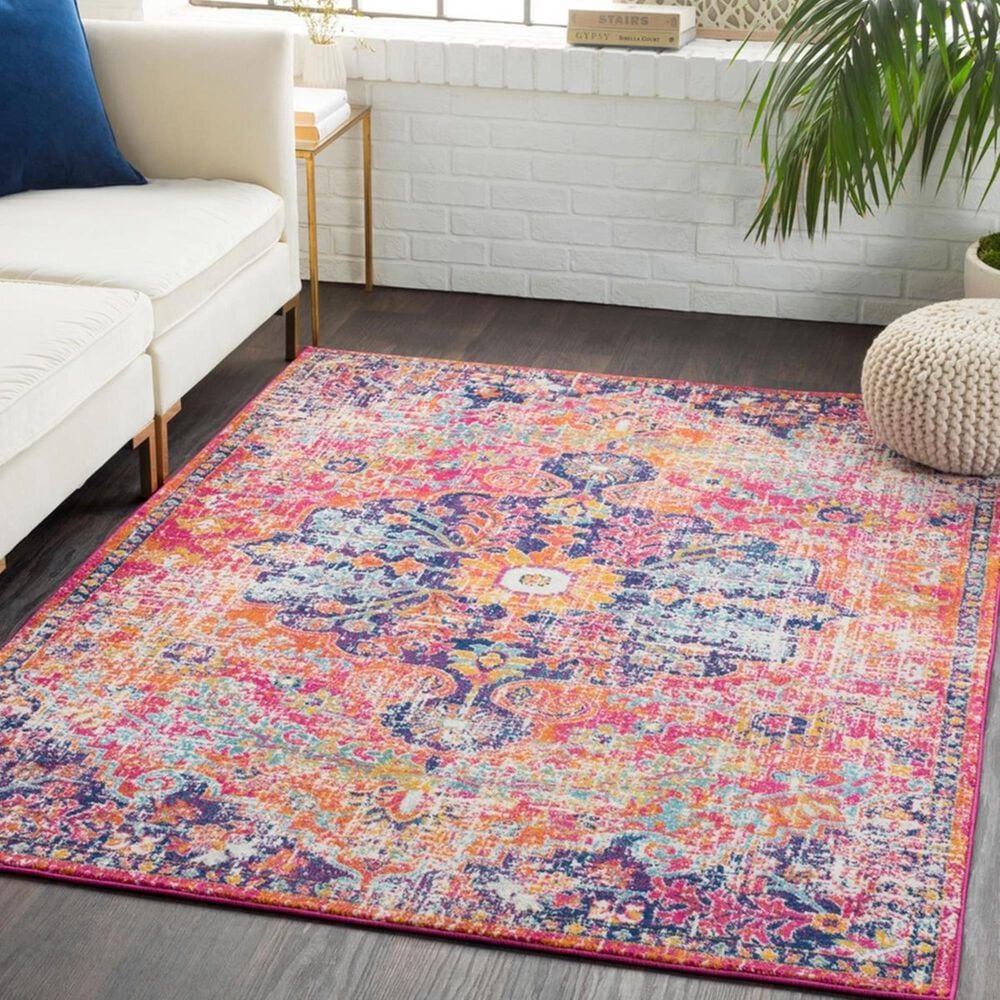 Surya Harput HAP-1062 5&#39;3&quot; x 7&#39;3&quot; White, Saffron and Tea Area Rug, , large