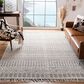 Safavieh Natura NAT852Z 9" x 12" Ivory and Black Area Rug, , large