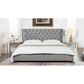 Jennifer Taylor Home Manhattan King Platform Bed in Opal Grey, , large