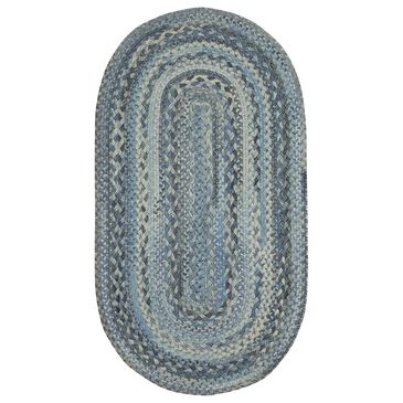 Capel Bayview 0036-440 9"2" x 13"2" Oval Slate Area Rug, , large