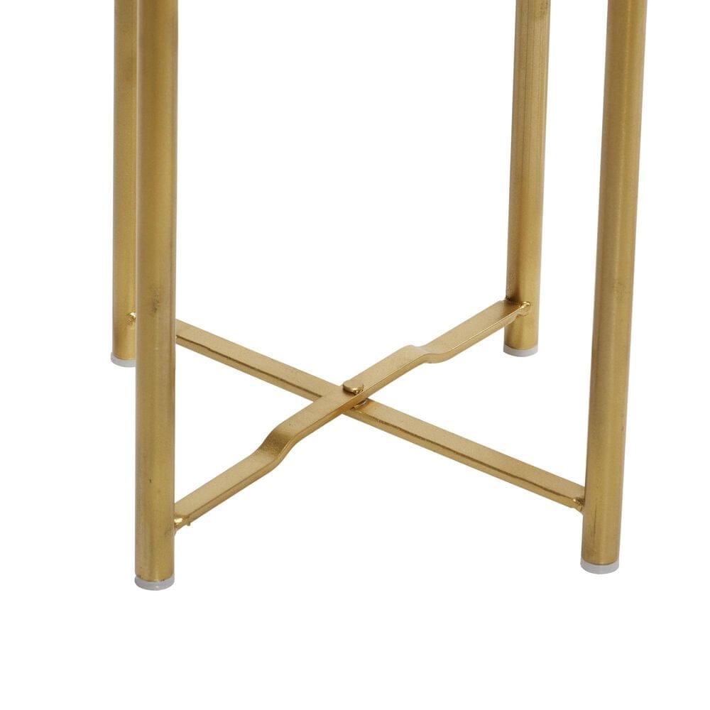 Maple and Jade Dome Speckled Planter with Removable Stand in Matte White, Black and Gold &#40;Set of 2&#41;, , large