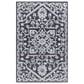 Surya Piazza 9" x 12"   White, Charcoal Area Rug, , large
