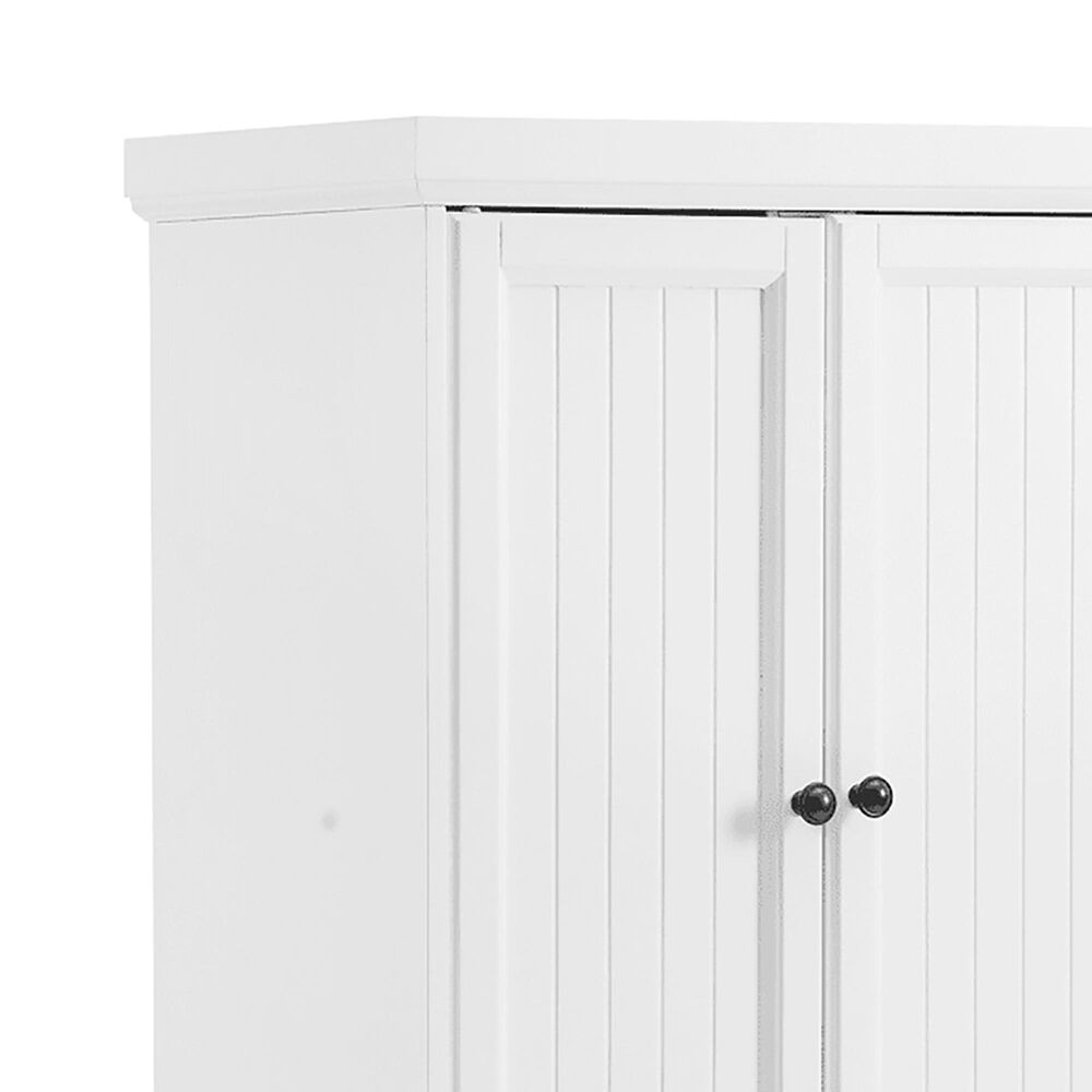 Crosley Furniture Shoreline Pantry in White, , large