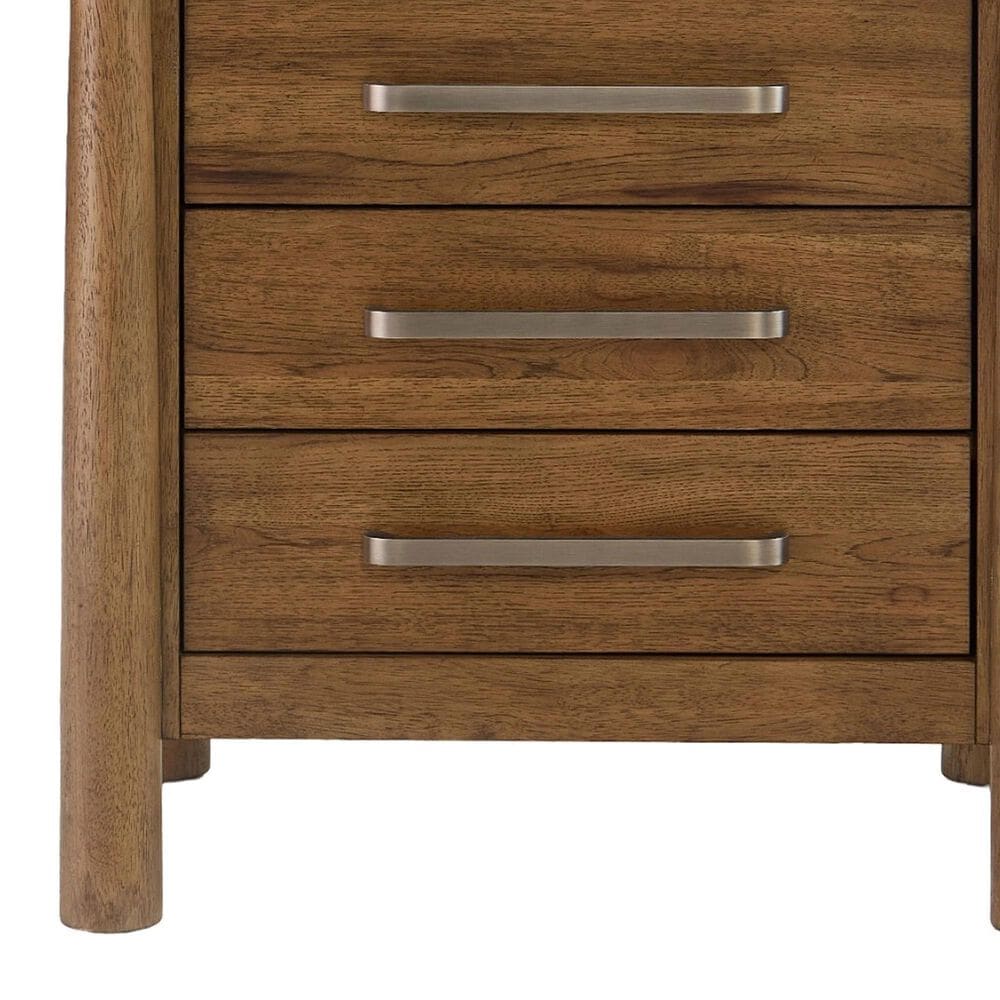 Riverside Furniture Henderson 3 Drawer Nightstand in Toasted Pecan, , large