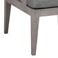 Blue River Vivid Outdoor Dining Chair with Light Gray Cushions in Light Gray Eucalyptus, , large