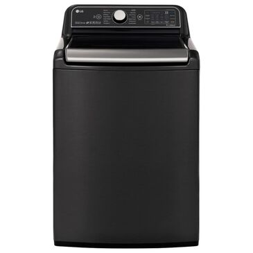 LG 5.5 Cu. Ft. Top Load Washer - Black Steel, , large