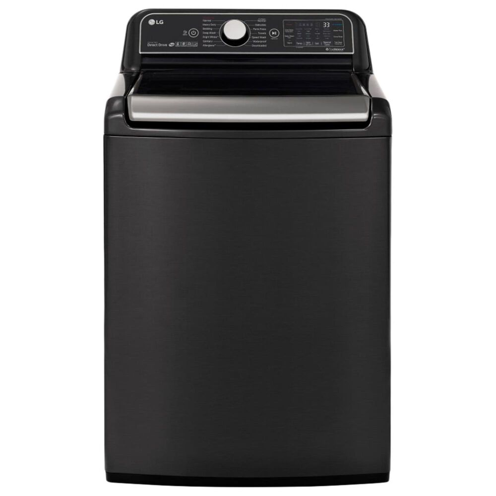 LG 5.5 Cu. Ft. Top Load Washer - Black Steel, , large
