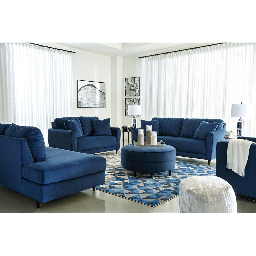 Signature Design by Ashley Enderlin Loveseat in Ink Velvet, , large