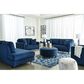 Signature Design by Ashley Enderlin Loveseat in Ink Velvet, , large
