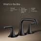 Kohler Tone Widespread Bathroom Sink Faucet in Matte Black, , large