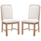 Linon Home Decor Jolene Side Chair in Brown (Set of 2), , large