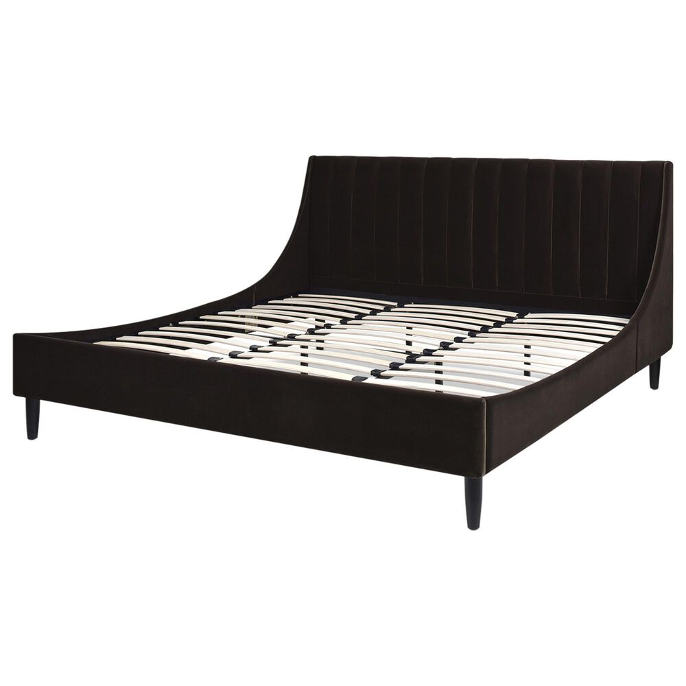 Jennifer Taylor Home Aspen King Platform Bed in Deep Brown, , large