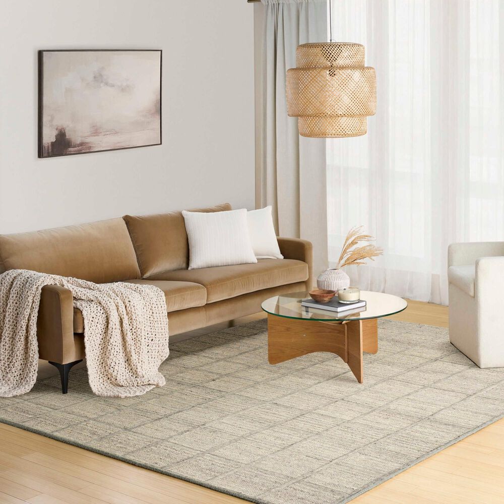 Nourison Pure Framework Silver 8'6" x 11'6" Area Rug, , large