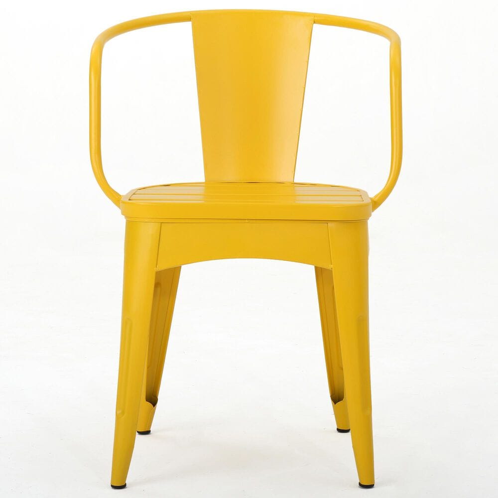 Hearth and Haven Colmar 3-Piece Outdoor Bistro Set in Yellow, , large